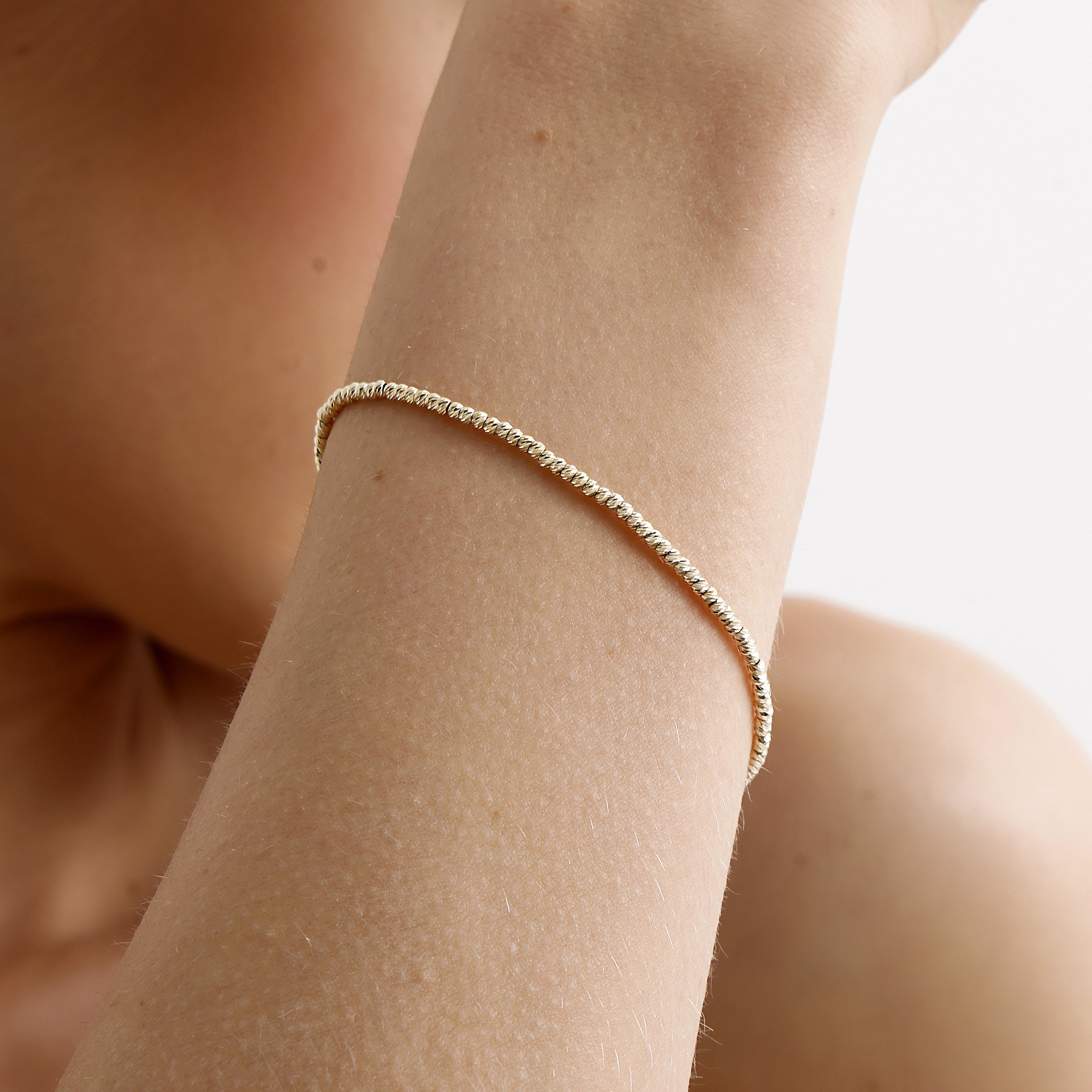 Dorika Gold Beaded Bracelet